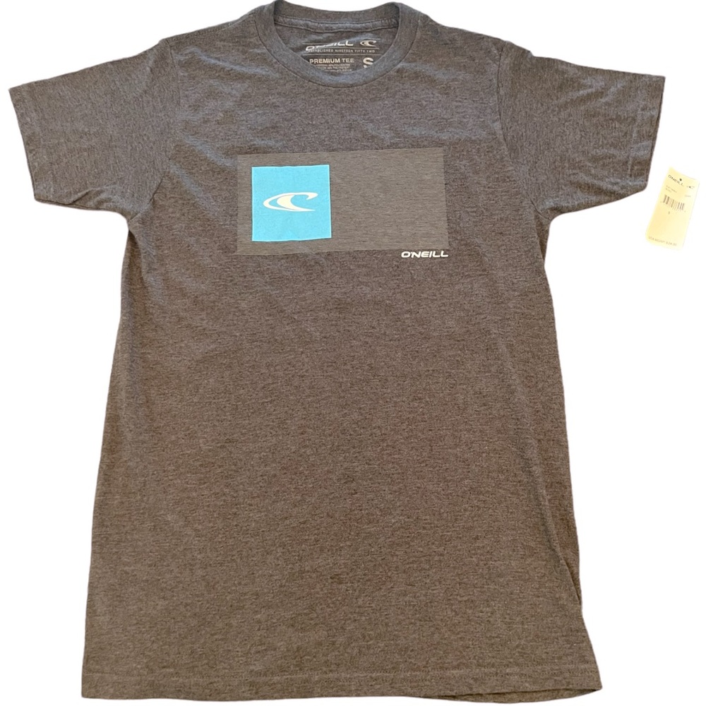 NWT O’Neill Heather Gray Short Sleeve Graphic  Premium Tshirt Men’s Size S